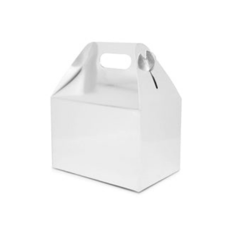 Deluxe Food Boxes- Made with Recycled Material -White or PolkaDot Color